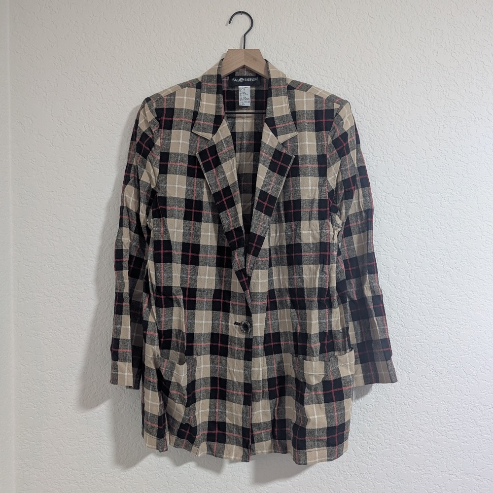Sag Harbor Linen Blend Blazer / 14